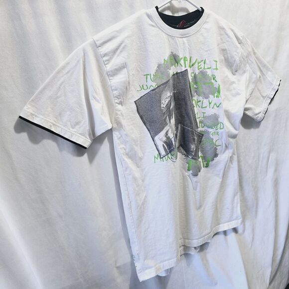 Tupac Shakur Rap Tee Makaveli Branded Against All Odds T-Shirt Sz XL READ - Picture 2 of 16